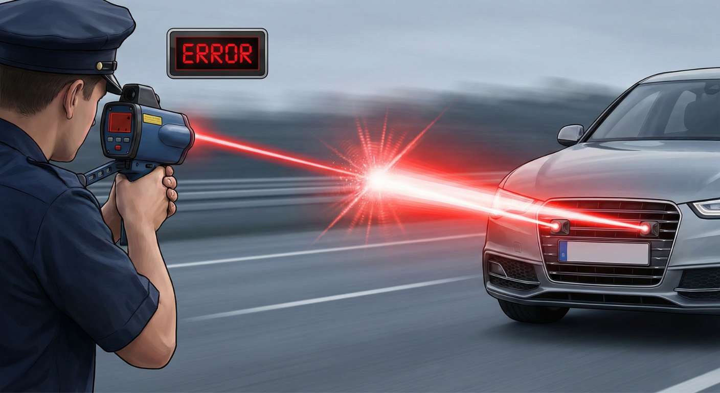 手持雷射槍運作原理示意圖