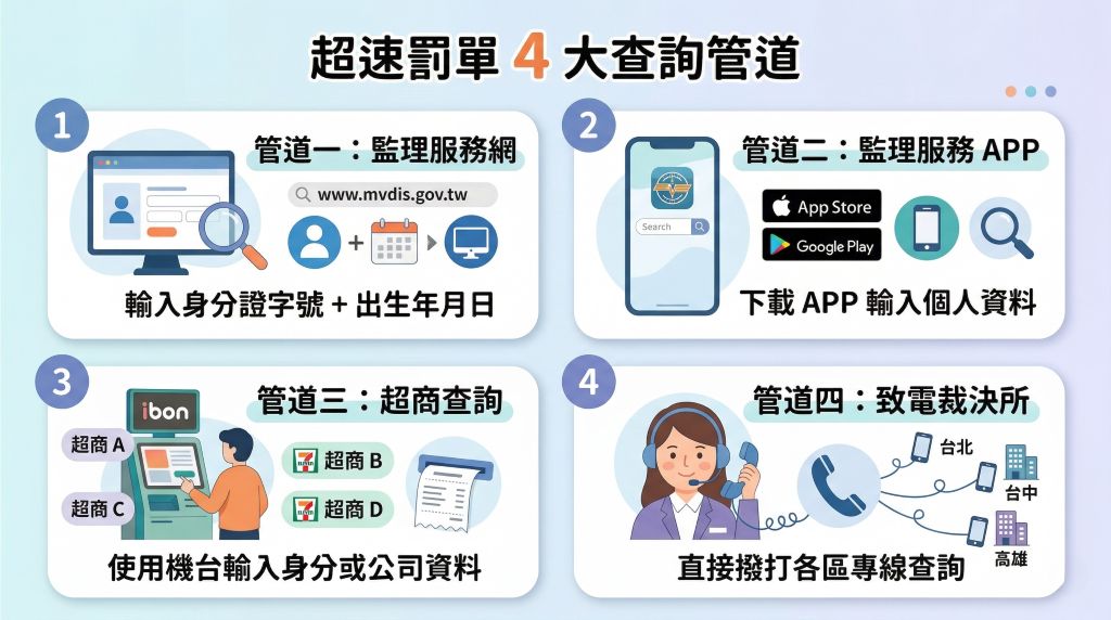 超速罰單查詢方法